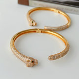 Pave tiger bangle