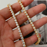 Pave tennise chain bracelet