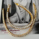 Pave tennise chain bracelet