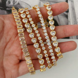 Pave tennise chain bracelet