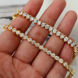 Pave tennise chain bracelet