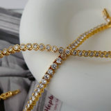 Pave tennise chain bracelet