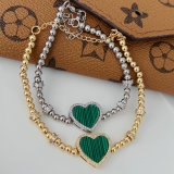 Green heart bracelet