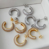 Pave zircon basic hoop
