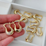 Pave zircon s hoop