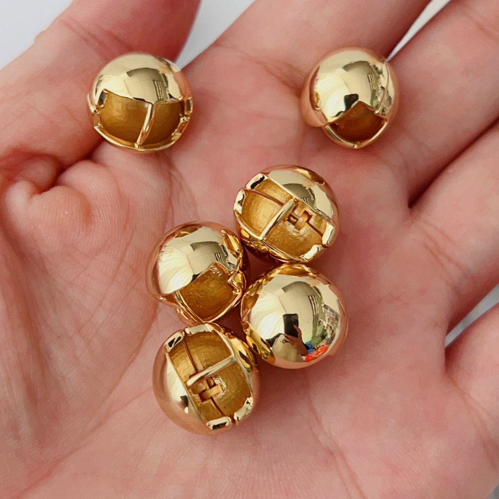 Metal ball earrings