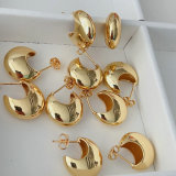 Metal moon earrings
