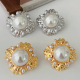 Fashion flower pearl earrings
