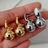 Metal ball earrings