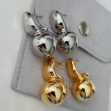 Metal ball earrings
