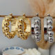 Metal chunky hoop