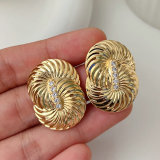 Metal chain earrings