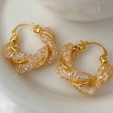 Bling twist hoop