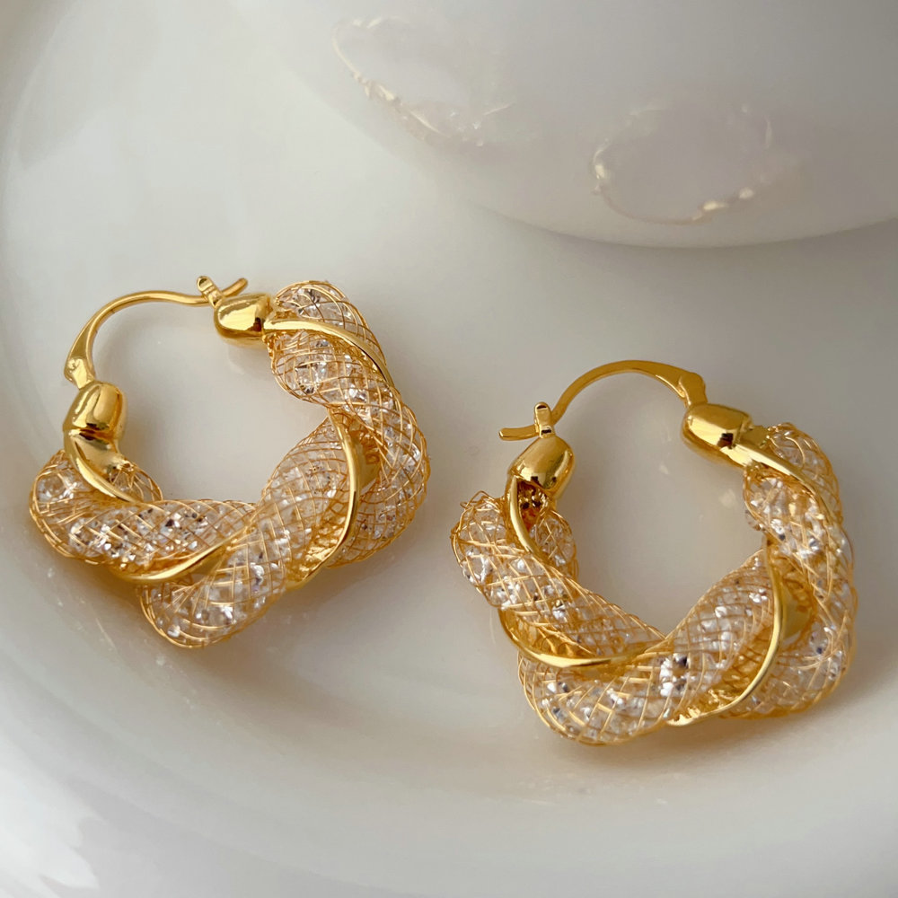 Bling twist hoop