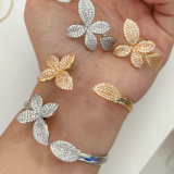 Butterfly set bangle with ring