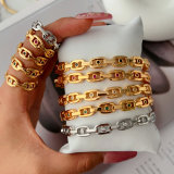 Metal chain bangle