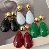 Star enamel drop earrings