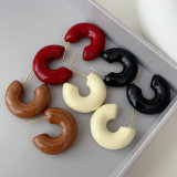 Enamel chunky hoop