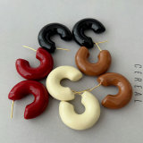 Enamel chunky hoop