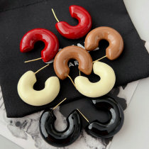 Enamel chunky hoop