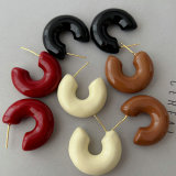 Enamel chunky hoop
