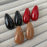 Enamel water drop earrings