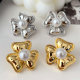 Metal flower earrings