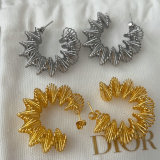 Spring metal earrings