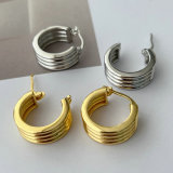 Metal chunky hoop