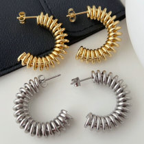 Spring metal hoop