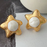 Star metal earrings