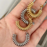 Spring metal hoop