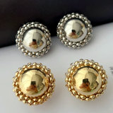 Ball metal earrings