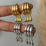Chunky metal earrings