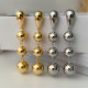 Long ball drop earrings