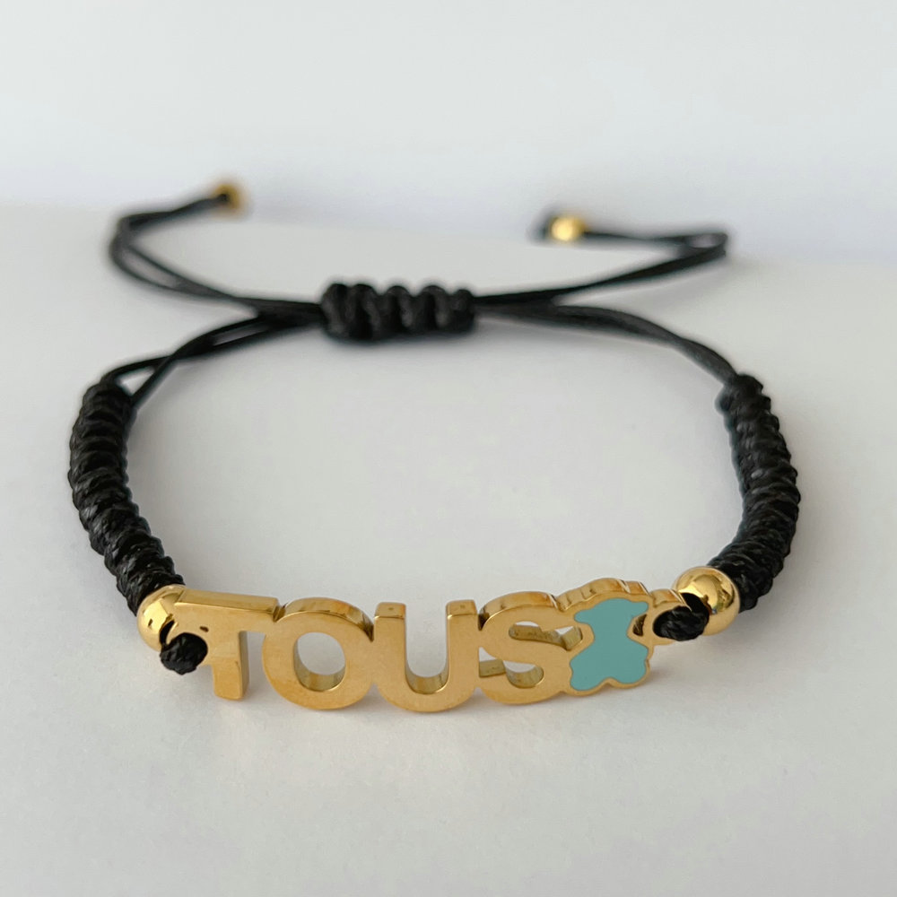 Black thread tory bracelet