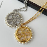 Perl Tory burch necklace