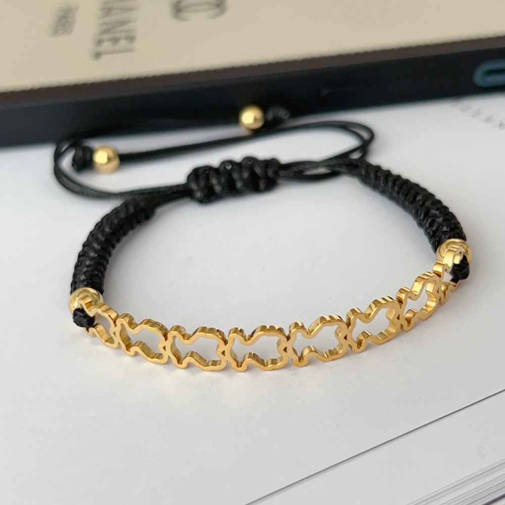 Stainless tous bear bracelet
