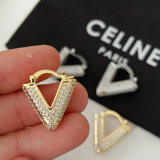 Triangle pave zircon earrings
