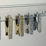 Pave fashion earrings