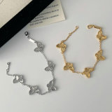 Metal clover bracelet
