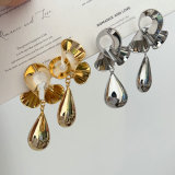 Chunky water drop earrings