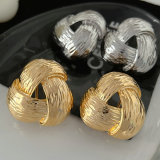 Metal flower earrings
