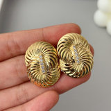 Chunky metal chain earrings