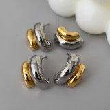 Silver and gold metal hoop