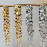 Long chain tassel earrings