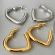 Chunky heart earrings