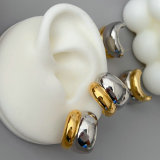 Silver and gold metal hoop
