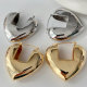 Chunky heart earrings