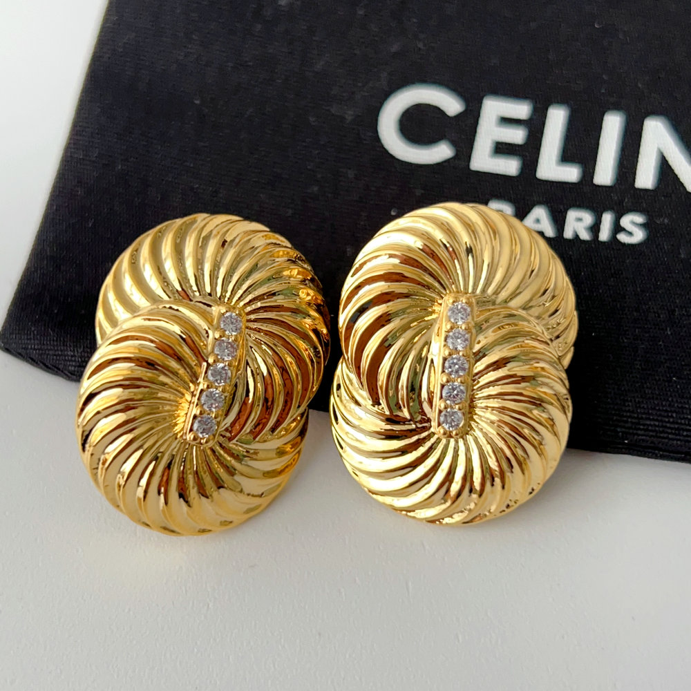 Chunky metal chain earrings